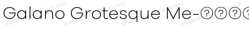 Galano Grotesque Me字体转换